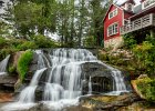 Shoal Creek falls North Carolina : Blue Ridge Trail, North Carolina, Sunset