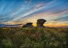 Ox stones at sunset