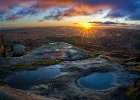 Rock pools at sunrise