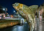 Eddie Sherwood - Salmon of Steel Sculpture railway station 24 12 22.jpg